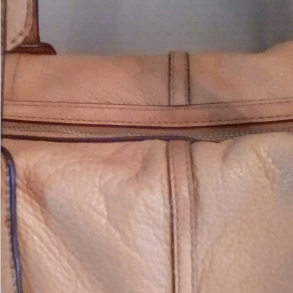 B. Makowsky Tan Leather Shoulder Bag - Picture 3 of 9
